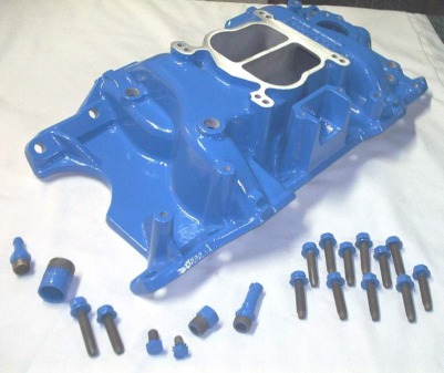 Mopar intake, fittings and hardware in Skiers Blue