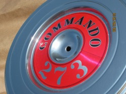 Commando 273 air cleaner lid in Super Chrome